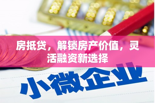 茶山房抵贷，解锁房产价值，灵活融资新选择