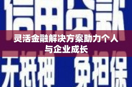 茶山灵活金融解决方案助力个人与企业成长