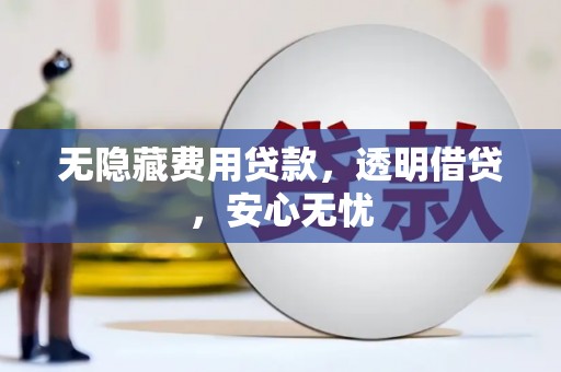 茶山无隐藏费用贷款，透明借贷，安心无忧