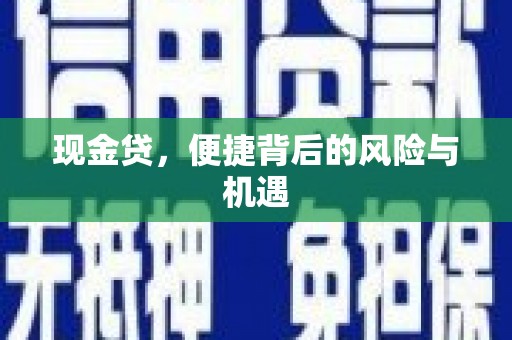 茶山现金贷，便捷背后的风险与机遇