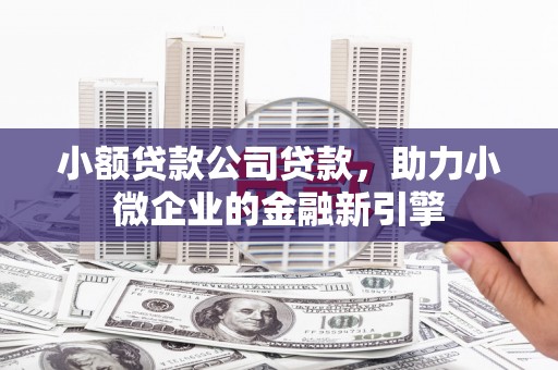茶山小额贷款公司贷款，助力小微企业的金融新引擎