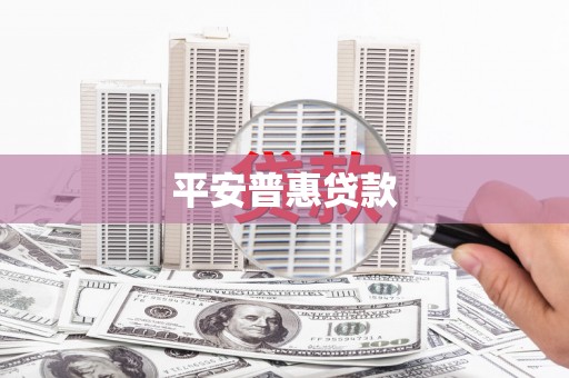 茶山平安普惠贷款