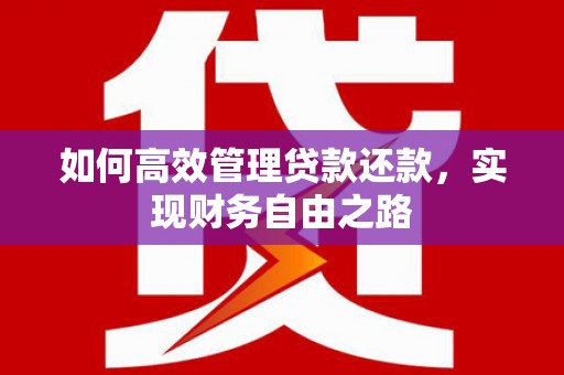 茶山如何高效管理贷款还款，实现财务自由之路