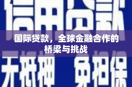 茶山国际贷款，全球金融合作的桥梁与挑战