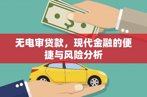 茶山无电审贷款，现代金融的便捷与风险分析
