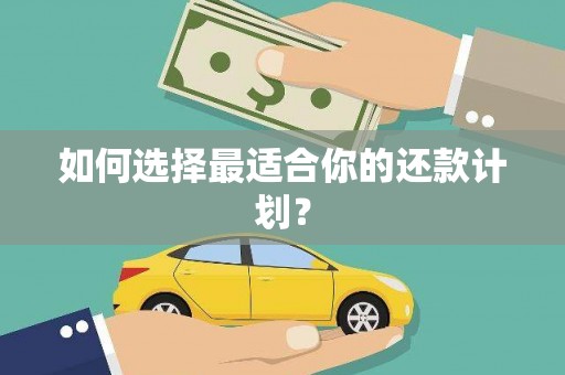 茶山如何选择最适合你的还款计划？