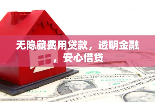 茶山无隐藏费用贷款，透明金融，安心借贷