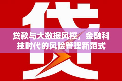 茶山贷款与大数据风控，金融科技时代的风险管理新范式
