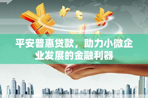 茶山平安普惠贷款，助力小微企业发展的金融利器