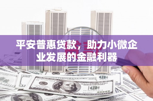茶山平安普惠贷款，助力小微企业发展的金融利器