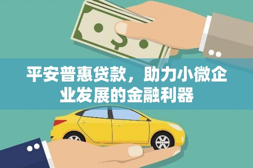 茶山平安普惠贷款，助力小微企业发展的金融利器