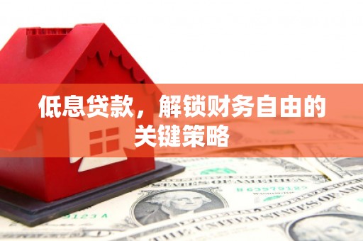 茶山低息贷款，解锁财务自由的关键策略