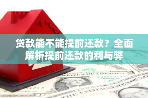 茶山贷款能不能提前还款？全面解析提前还款的利与弊