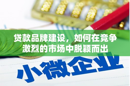 茶山贷款品牌建设，如何在竞争激烈的市场中脱颖而出