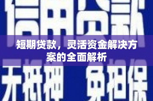 茶山短期贷款，灵活资金解决方案的全面解析