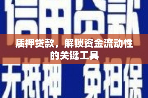 茶山质押贷款，解锁资金流动性的关键工具