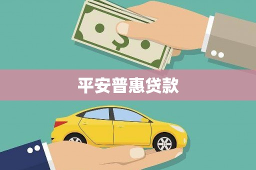 茶山平安普惠贷款