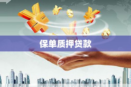 茶山保单质押贷款