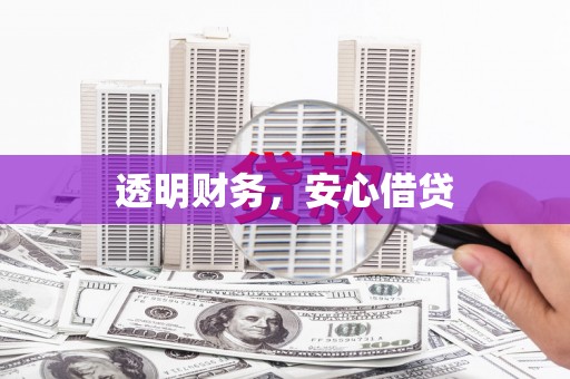茶山透明财务，安心借贷