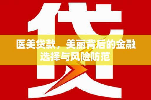 茶山医美贷款，美丽背后的金融选择与风险防范