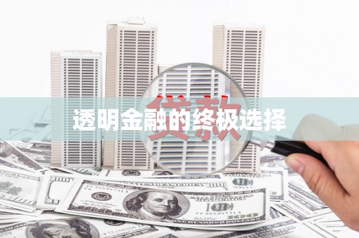 茶山透明金融的终极选择
