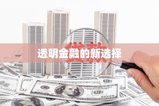 茶山透明金融的新选择